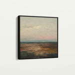 Abstract 710 Canvas Art 16" x 16" / 40 x 40 cm / Black