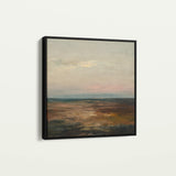 Abstract 710 Canvas Art 16" x 16" / 40 x 40 cm / Black