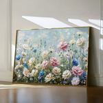 Floral 710 Canvas Art 60 x 40 cm / Black