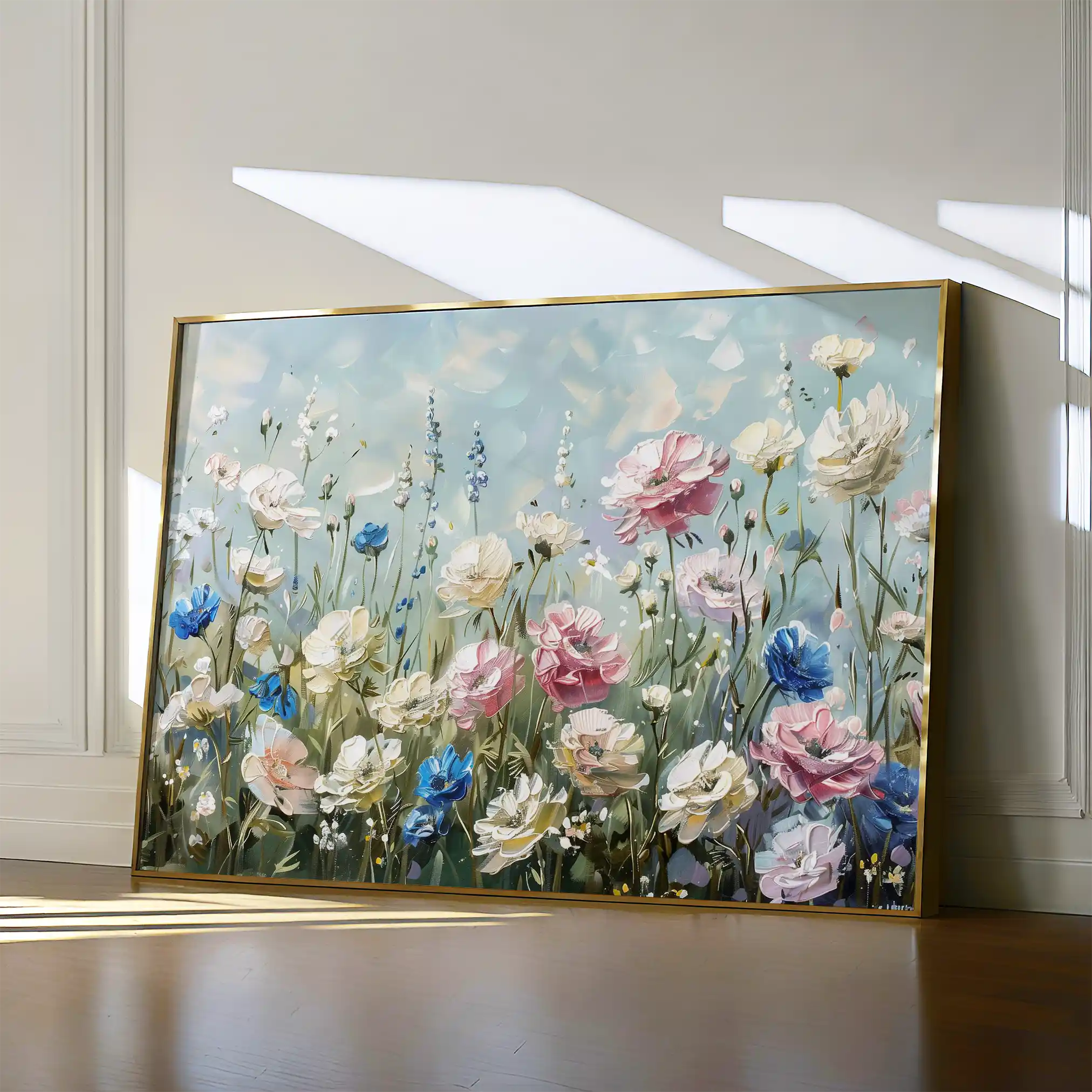 Floral 710 Canvas Art 60 x 40 cm / Black