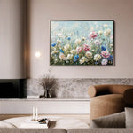 Floral 710 Canvas Art 60 x 40 cm / Black