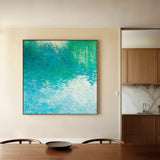 Abstract 711 Canvas Art 16" x 16" / 40 x 40 cm / Black