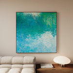 Abstract 711 Canvas Art 16" x 16" / 40 x 40 cm / Black