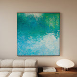 Abstract 711 Canvas Art 16" x 16" / 40 x 40 cm / Black