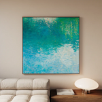 Abstract 711 Canvas Art 60 x 60 cm / Black