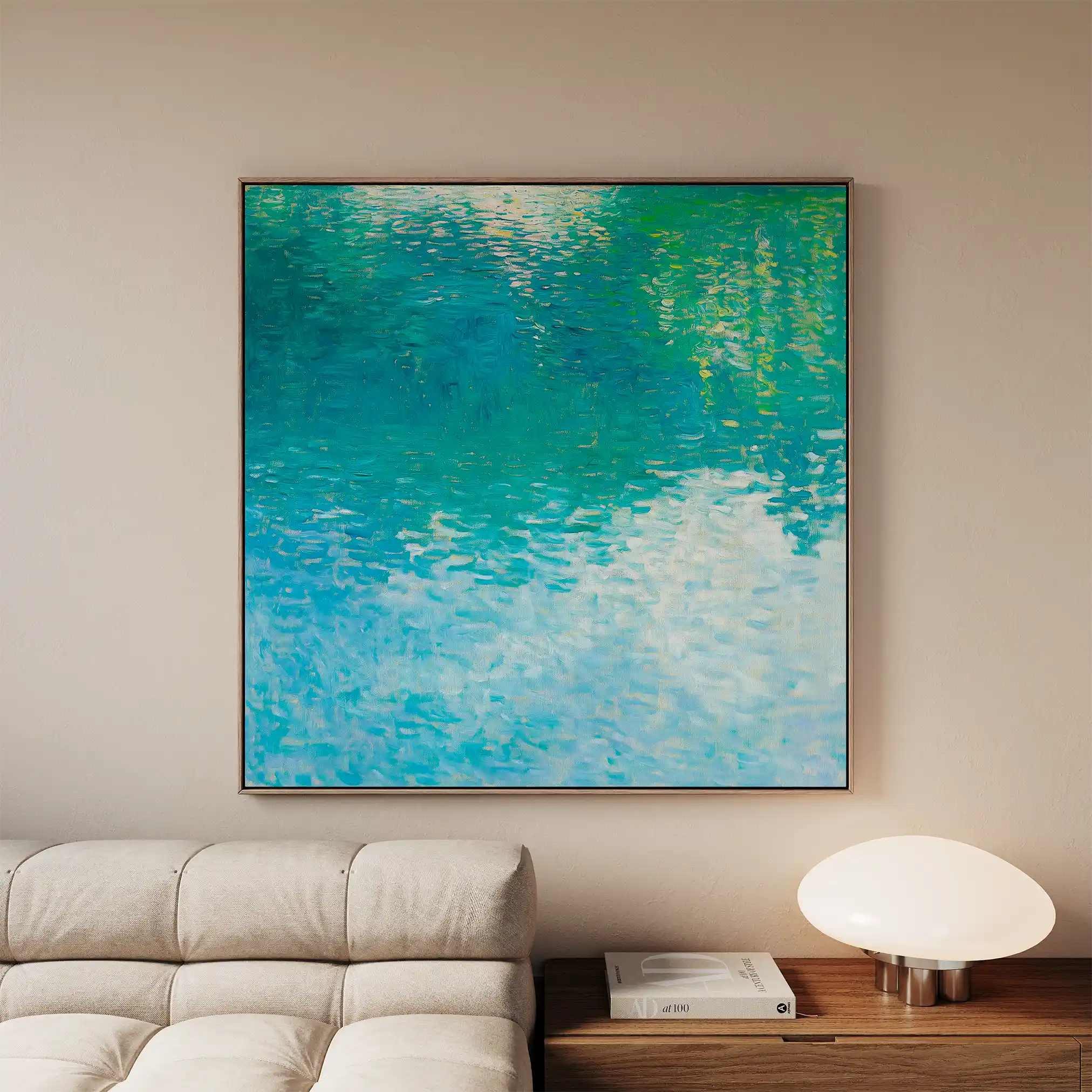 Abstract 711 Canvas Art 60 x 60 cm / Black