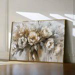 Floral 711 Canvas Art 18" x 24" / 45 x 60 cm / Black