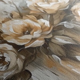Floral 711 Canvas Art 18" x 24" / 45 x 60 cm / Black