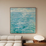 Abstract 712 Canvas Art 16" x 16" / 40 x 40 cm / Black
