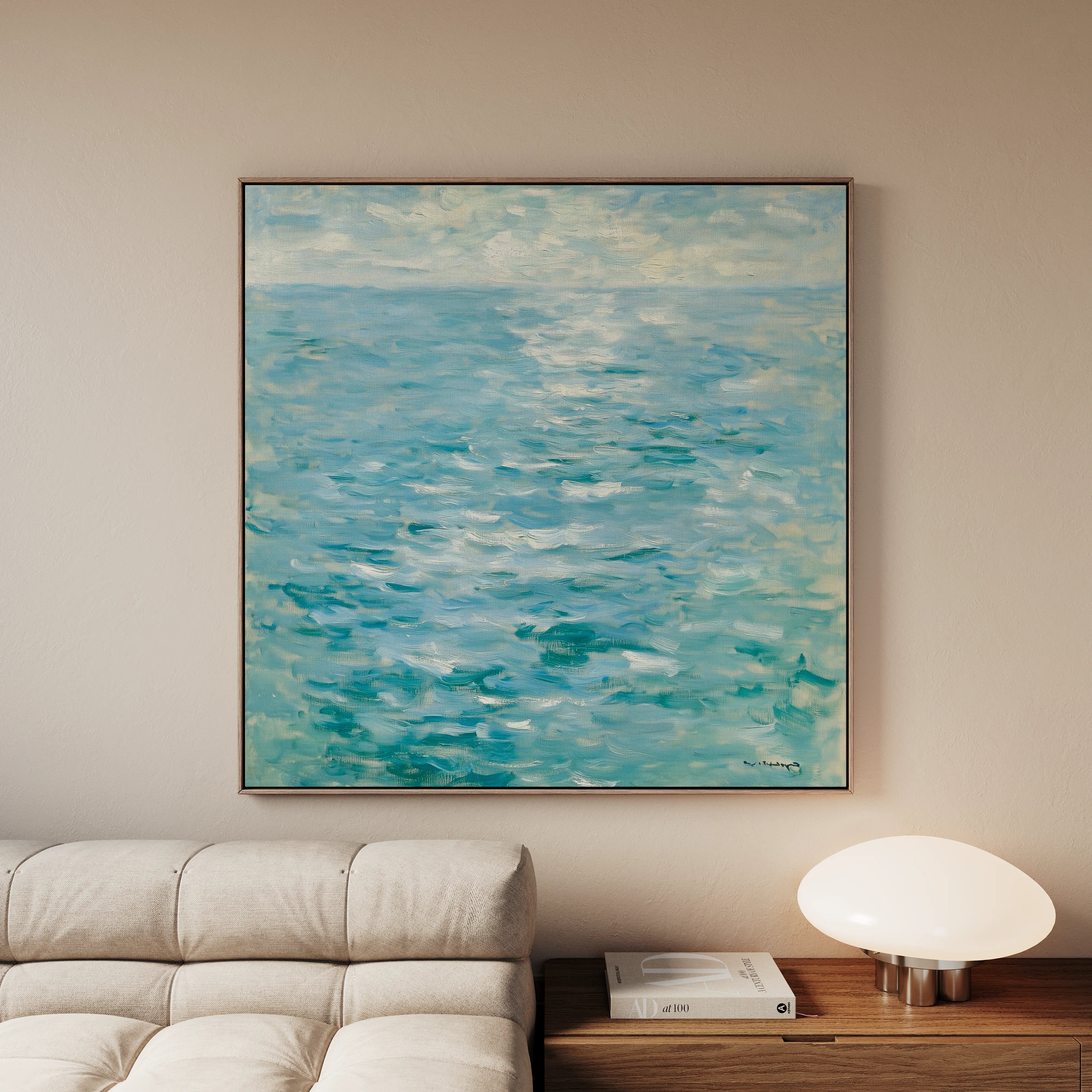 Abstract 712 Canvas Art 16" x 16" / 40 x 40 cm / Black