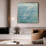 Abstract 712 Canvas Art 16" x 16" / 40 x 40 cm / Black