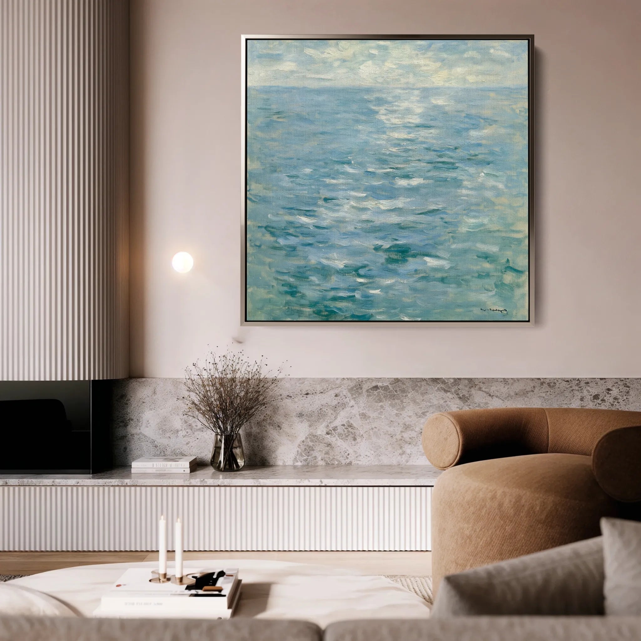 Abstract 712 Canvas Art 16" x 16" / 40 x 40 cm / Black