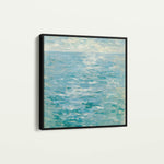 Abstract 712 Canvas Art 16" x 16" / 40 x 40 cm / Black