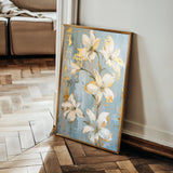 Floral 712 Canvas Art 18" x 24" / 45 x 60 cm / Black