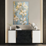 Floral 712 Canvas Art 18" x 24" / 45 x 60 cm / Black