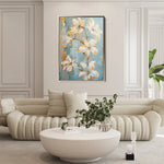 Floral 712 Canvas Art 60 x 40 cm / Black