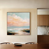 Abstract 713 Canvas Art 16" x 16" / 40 x 40 cm / Black