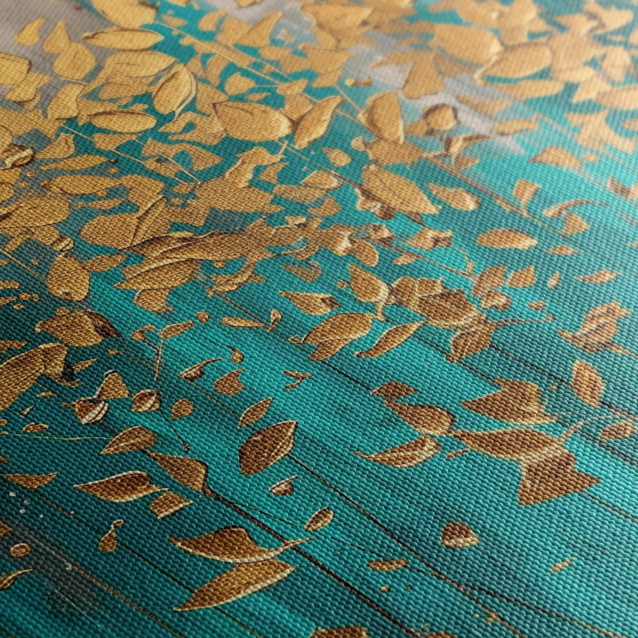 Floral 713 Canvas Art 18" x 24" / 45 x 60 cm / Black