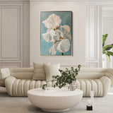 Floral 714 Canvas Art 18" x 24" / 45 x 60 cm / Black