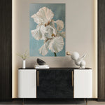 Floral 714 Canvas Art 18" x 24" / 45 x 60 cm / Black