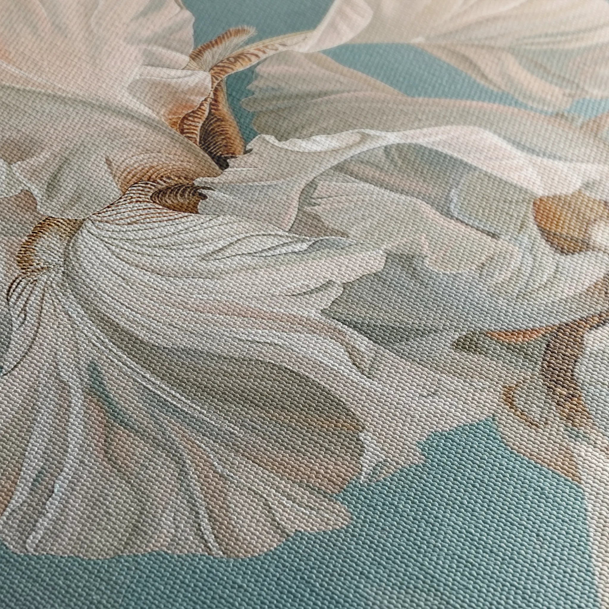Floral 714 Canvas Art 18" x 24" / 45 x 60 cm / Black