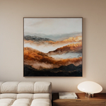 Abstract 715 Canvas Art 60 x 60 cm / Black