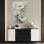 Floral 715 Canvas Art 18" x 24" / 45 x 60 cm / Black