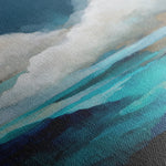Abstract 716 Canvas Art 16" x 16" / 40 x 40 cm / Black