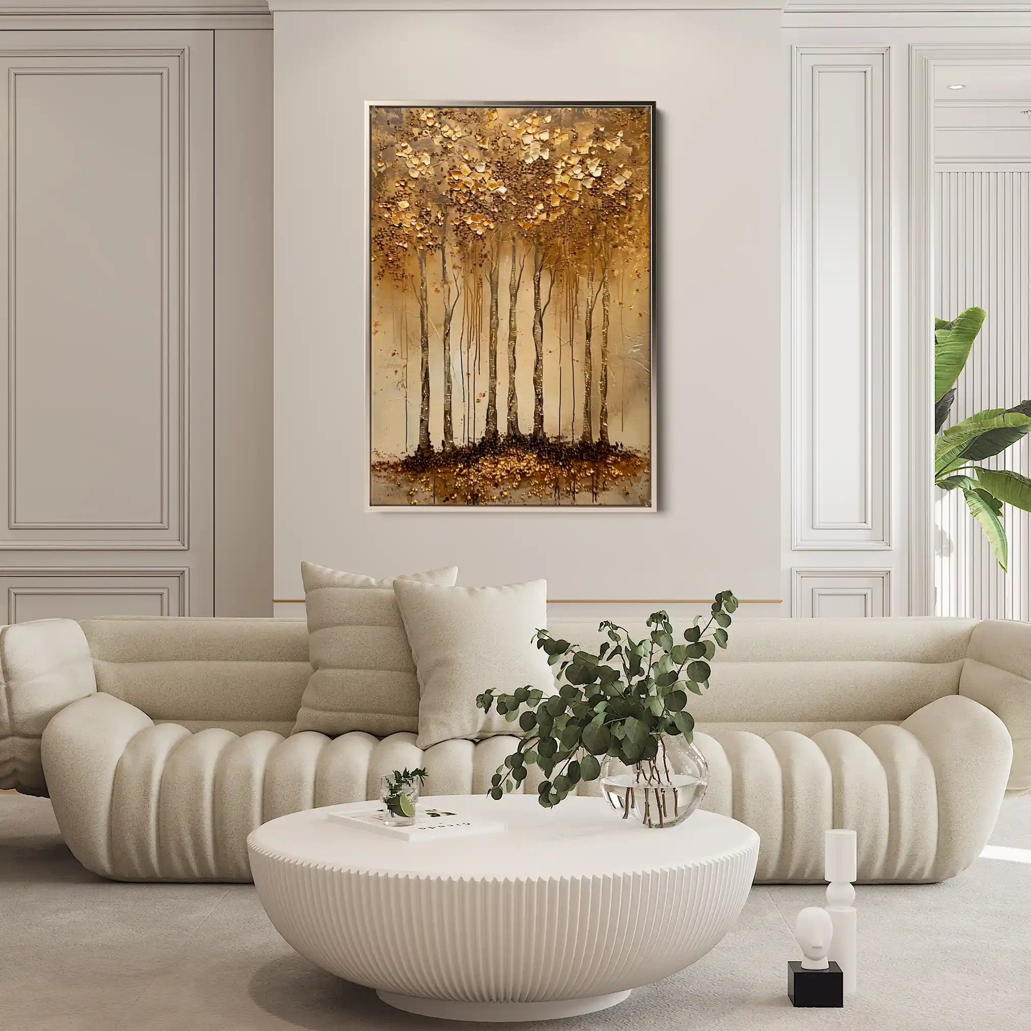 Floral 716 Canvas Art 60 x 40 cm / Black