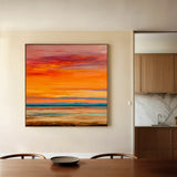 Abstract 717 Canvas Art 16" x 16" / 40 x 40 cm / Black