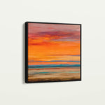 Abstract 717 Canvas Art 16" x 16" / 40 x 40 cm / Black