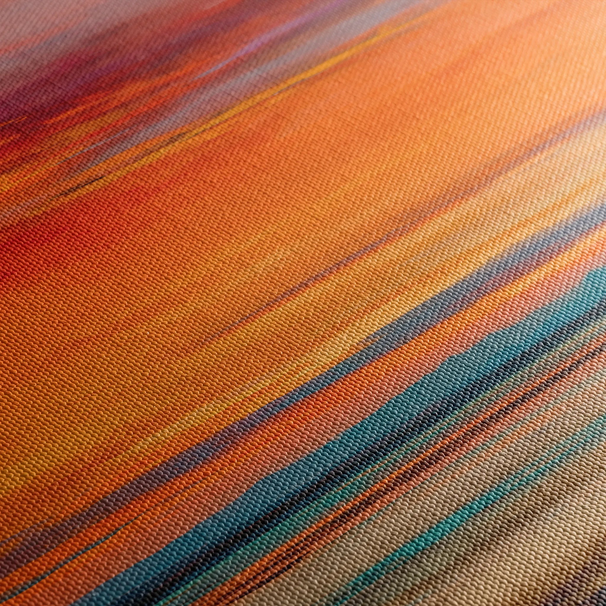Abstract 717 Canvas Art 16" x 16" / 40 x 40 cm / Black