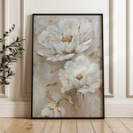 Floral 717 Canvas Art 18" x 24" / 45 x 60 cm / Black