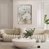 Floral 717 Canvas Art 18" x 24" / 45 x 60 cm / Black
