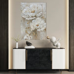 Floral 717 Canvas Art 18" x 24" / 45 x 60 cm / Black