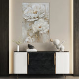 Floral 717 Canvas Art 18" x 24" / 45 x 60 cm / Black