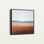 Abstract 718 Canvas Art 16" x 16" / 40 x 40 cm / Black