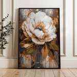 Floral 718 Canvas Art 60 x 40 cm / Black