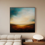 Abstract 719 Canvas Art 16" x 16" / 40 x 40 cm / Black