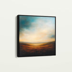 Abstract 719 Canvas Art 16" x 16" / 40 x 40 cm / Black