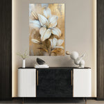 Floral 719 Canvas Art 18" x 24" / 45 x 60 cm / Black