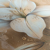 Floral 719 Canvas Art 18" x 24" / 45 x 60 cm / Black