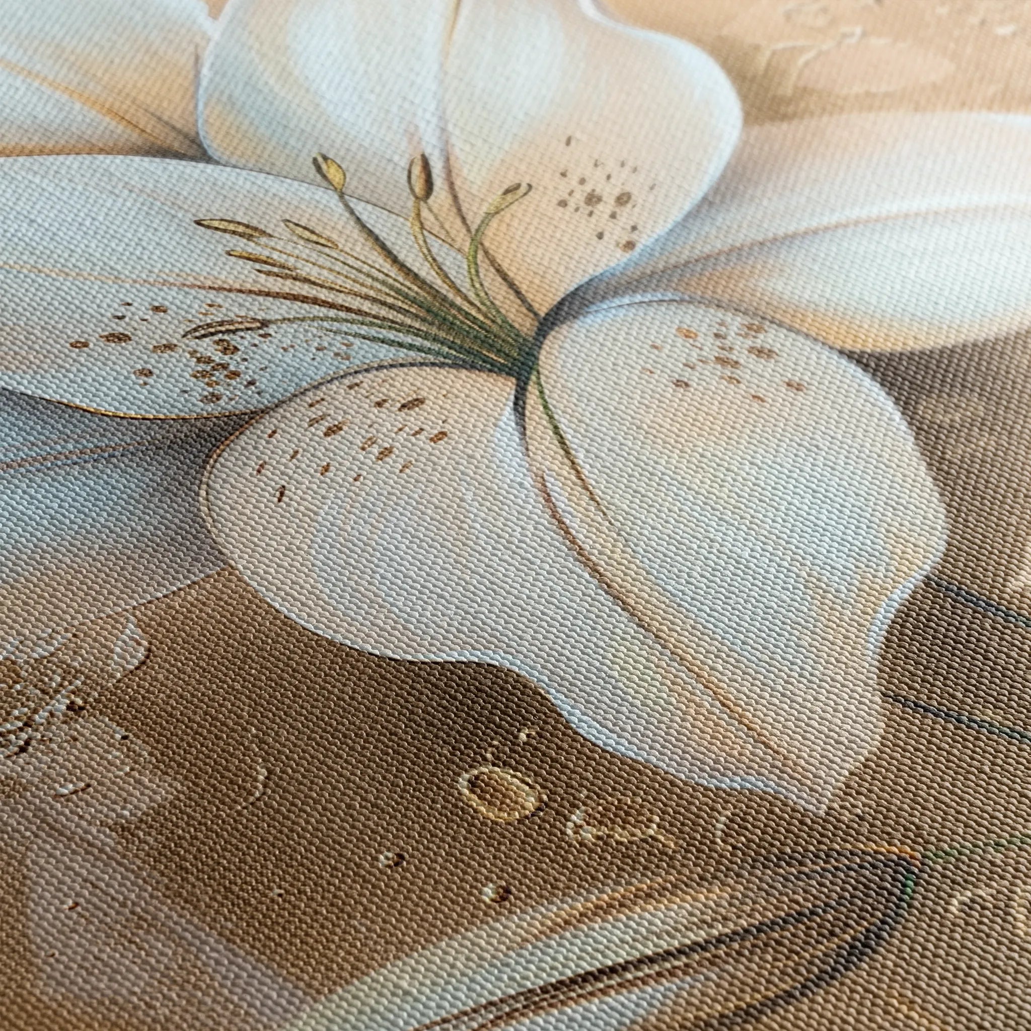 Floral 719 Canvas Art 18" x 24" / 45 x 60 cm / Black