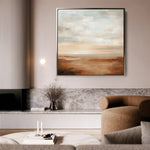 Abstract 720 Canvas Art 16" x 16" / 40 x 40 cm / Black