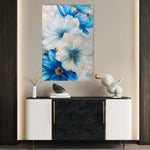 Floral 720 Canvas Art 18" x 24" / 45 x 60 cm / Black