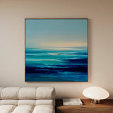 Abstract 721 Canvas Art 16" x 16" / 40 x 40 cm / Black