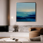 Abstract 721 Canvas Art 16" x 16" / 40 x 40 cm / Black