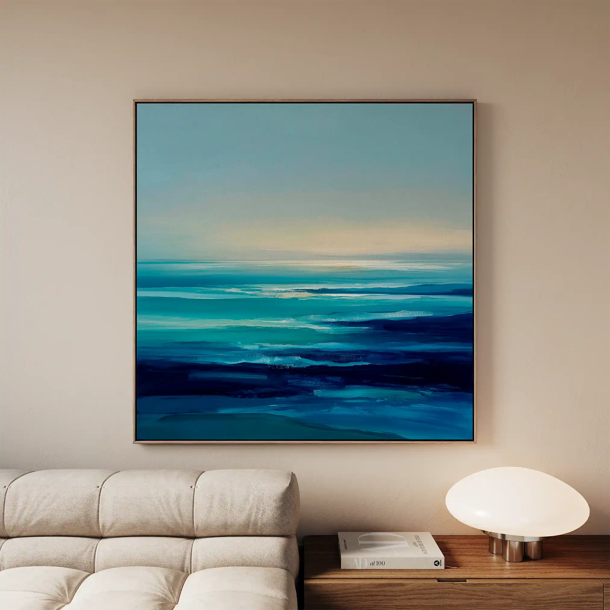 Abstract 721 Canvas Art 60 x 60 cm / Black