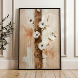 Floral 721 Canvas Art 18" x 24" / 45 x 60 cm / Black