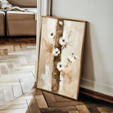 Floral 721 Canvas Art 18" x 24" / 45 x 60 cm / Black
